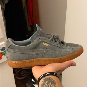 Herringbone puma clydes